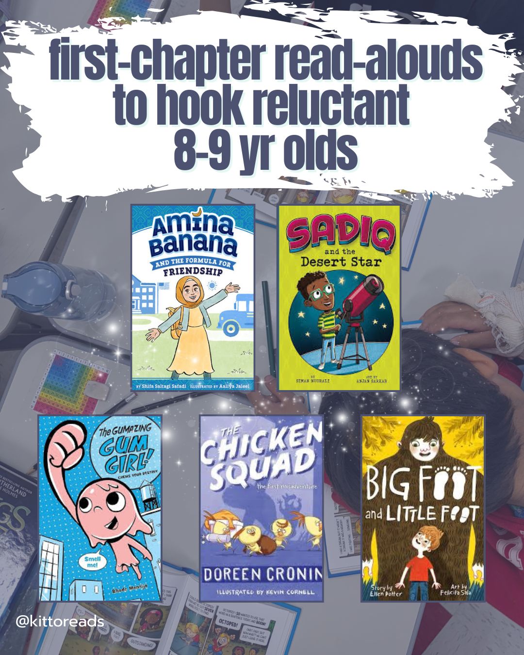 First-chapter read-alouds to hook reluctant 8-9 year olds